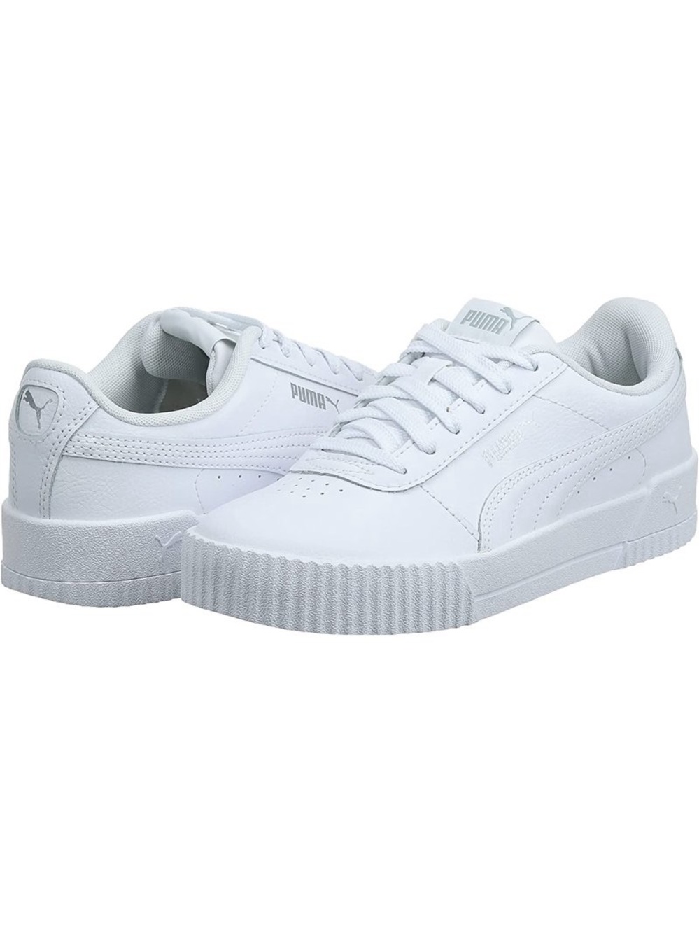 Puma Womens Carina Leather Lifestyle Fashion Sneakers